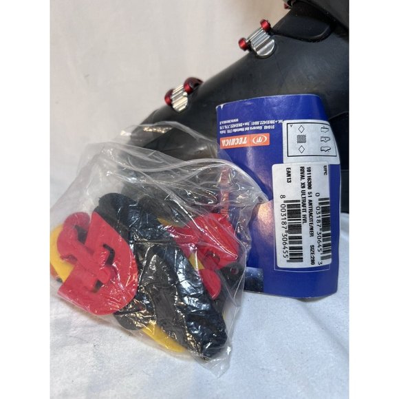 Tecnica Rival X9 Downhill Ski Boots Mondo 28/28,5 Black Red With Flex Inserts main image 8